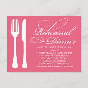 POSTAL DE INVITACIÓN FLATWITTER DE SUCKLE HONEY   REHEARSAL DINNER INVI