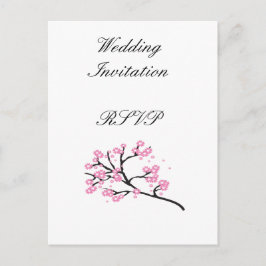 Postal De Invitación Flor de cerezo Ideas de Boda Modernas y Elegantes