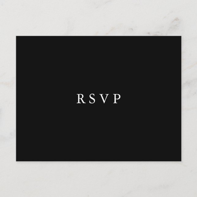 Postal De Invitación Flor de luna | Boda floral RSVP COMAL CHOICE (Anverso)
