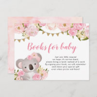 Floral rosa Wreath Koala Libros Para Bebés