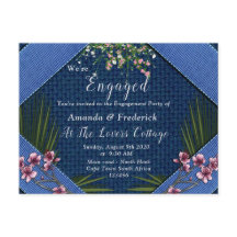 Flores de arty rosa sobre textura de madera azul C