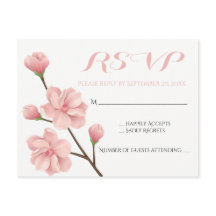 FLORES DE BODA DE PINK RSVP FLORAL CHERRY BLOSSOMS