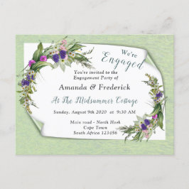 Postal De Invitación Flores de primavera de verano medio