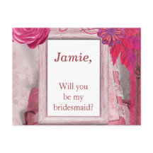 Flores moradas Serás mi dama de honor