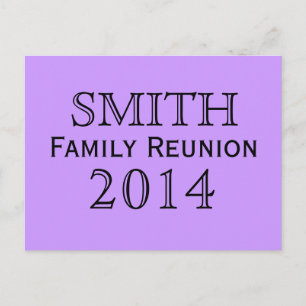 Postal De Invitación Fondo de Lavanda de Reunión Familiar