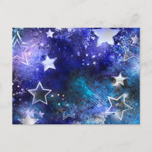 Postal De Invitación Fondo espacial con estrellas
