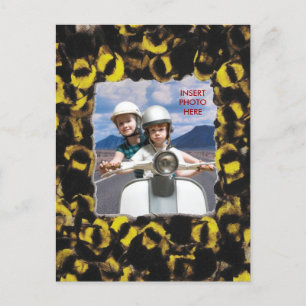Postal De Invitación FOTO DE Bee Ocupada INSERTAR ~ Postcard / Invitaci