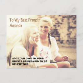 Postal De Invitación Foto de personalizado y mensaje personalizado