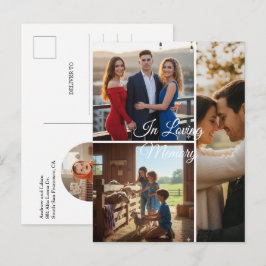 Postal De Invitación Foto de recuerdo minimalista personalizada