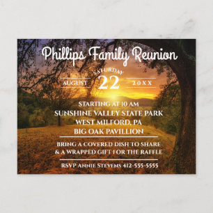 Postal De Invitación Foto de Sunrise Reunion