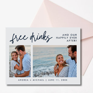 Postal De Invitación Foto del Boda de presupuesto Guardar la fecha