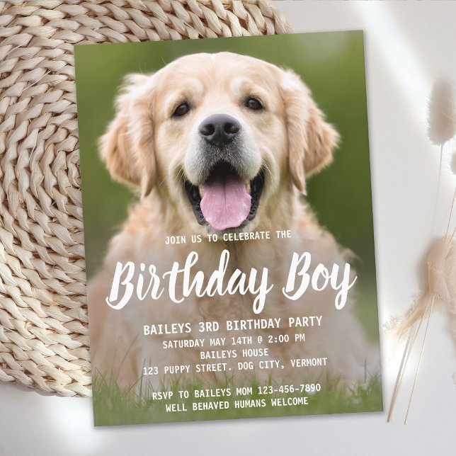 Postal De Invitación Foto del Mascota del partido de los cumpleaños de  (Subido por el creador)