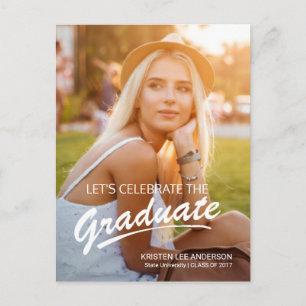 Postal De Invitación Foto intrépida 2017 de la escritura del cepillo de