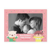 Foto navideña de osito polar y Navidades cloacales