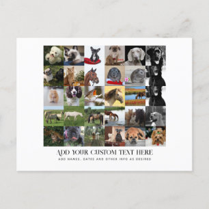 POSTAL DE INVITACIÓN FOTOGRAFÍA GIFTA A MAMÁ MASCOTAS DE GRANDPA DAD GR