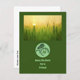 Postal De Invitación Fotos de un monograma caprichoso y caprichoso