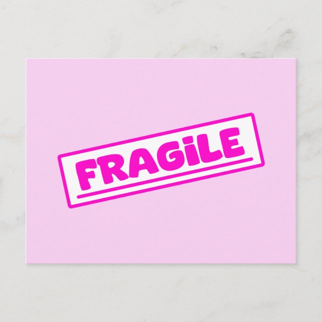 Postal De Invitación Frágil (Anverso)
