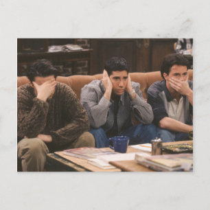 Postal De Invitación FRIENDS™ Joey, Ross y Chandler en el Sofá
