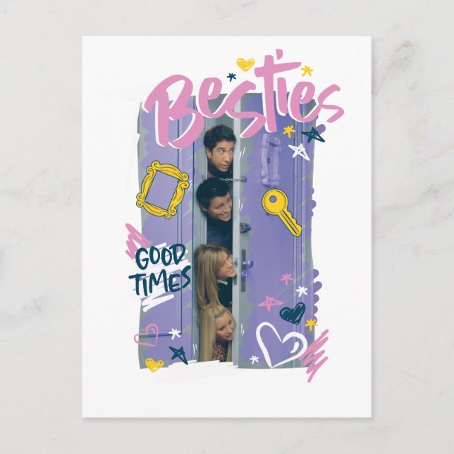 Postal De Invitación FRIENDS™ | Mejores Amigas (Anverso)