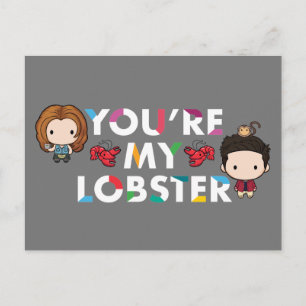 Postal De Invitación FRIENDS™ Ross & Rachel Langosta Chibi