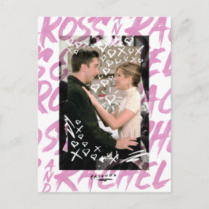 Postal De Invitación FRIENDS™   Ross y Rachel dibujaron corazones