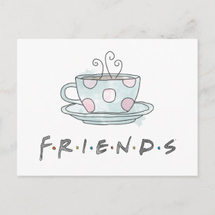 Postal De Invitación FRIENDS™ Taza de Café Acuarela