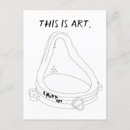 Postal De Invitación Fuente de Marcel Duchamp R.Mutt 1917