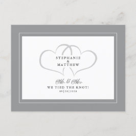 Postal De Invitación Fuga Nos Casamos Sr y Sra Gray Blanco