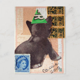 Postal De Invitación Gatito en medios mixtos Fiestas Gorras