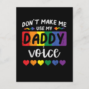 Postal De Invitación Gay No Me Hagas Usar Voz De Papá