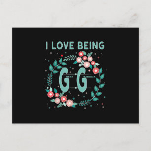 Postal De Invitación gg me encanta ser regalo de la bisabuela gigi