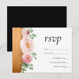 Postal De Invitación Glamour Girly Boda Rosa de presupuesto de LeahG