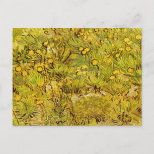 Postal De Invitación Gogh Field Of Yellow Flowers Personaliza Fiesta