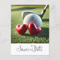 Golf Ahorra la fecha para boda con bola de golf