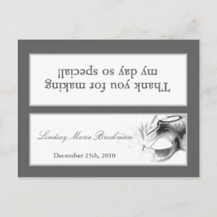 Postal De Invitación Goody Bag Topper Sweet 16 Silver Fiesta Blanco