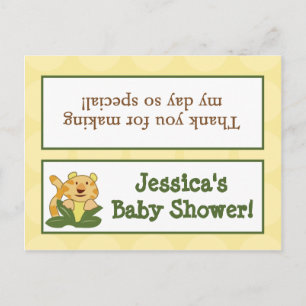 Postal De Invitación Goody Bag Toppers Jungle Babies