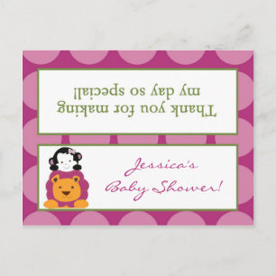 Postal De Invitación Goody Bag Toppers Sweet Safari