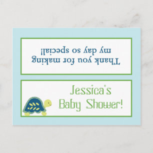 Postal De Invitación Goody Bag Toppers Turcas del Mar Azul