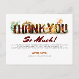 Postal De Invitación Gracias Baby Shower al estilo mexicano
