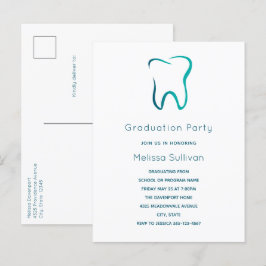 Postal De Invitación Graduación de imagen médica de odontología dental