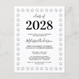 Postal De Invitación Graduación de impresiones de pintura Purpurina de 