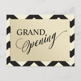Postal De Invitación Gran apertura de Purpurina de oro moderno