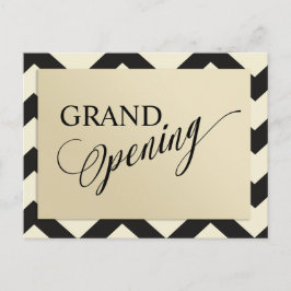 Postal De Invitación Gran apertura de Purpurina de oro moderno