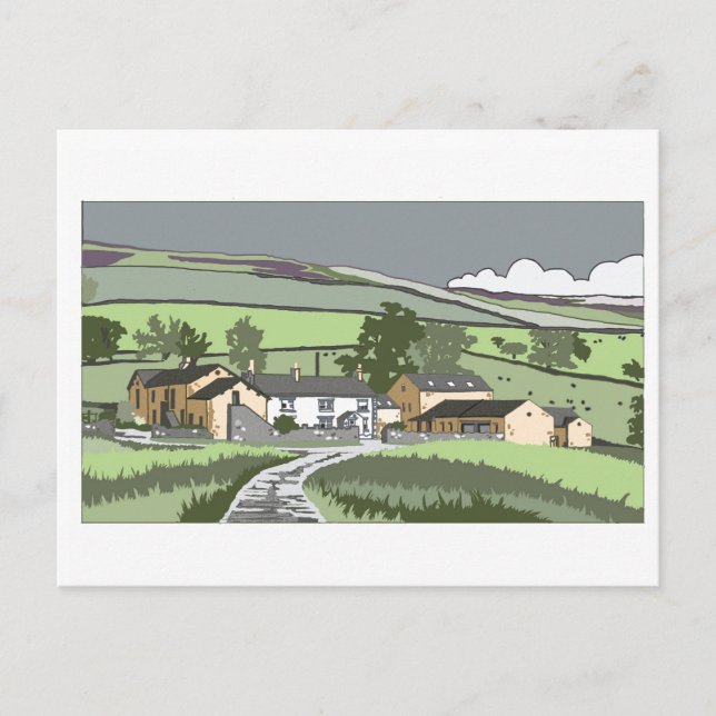 Postal De Invitación Granja de Cumbria (Anverso)