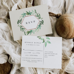 Postal De Invitación Greenhouse   Watercolor Botanal Election RSVP