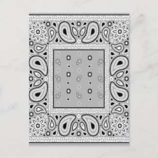 Postal De Invitación Gris gris Bandana Paisley Country Hip Hop Cowboy