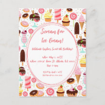 Grita por Chicas Dulces y Lindas Cumpleaños Helado