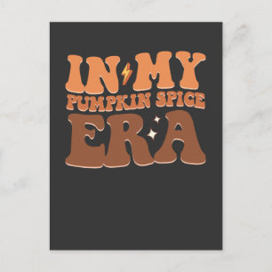 Postal De Invitación Groovy In My Pumpkin Spice Era Fall Halloween