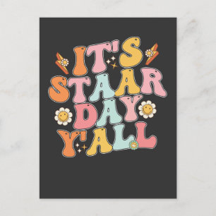 Postal De Invitación Groovy su día de prueba de Staar Day
