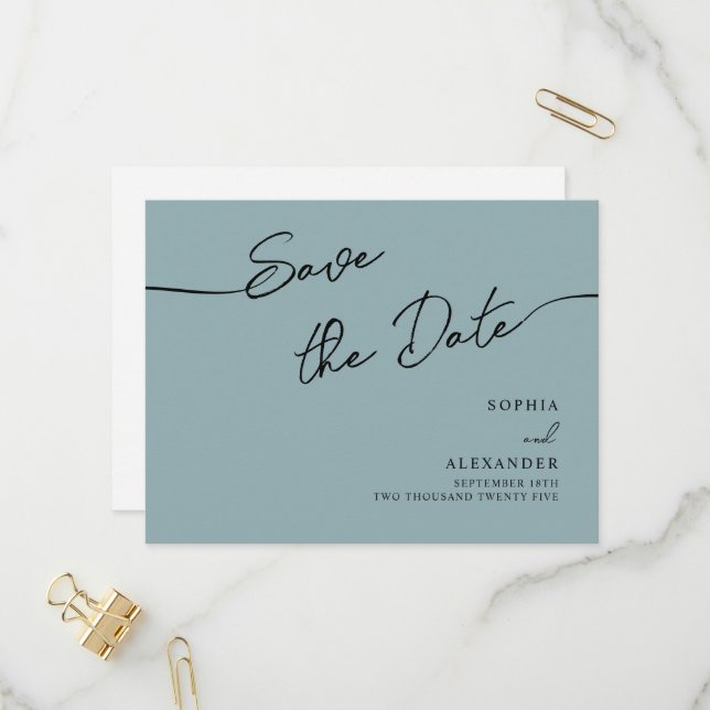 Postal De Invitación Guardar La Fecha. (Anverso/Reverso In Situ)